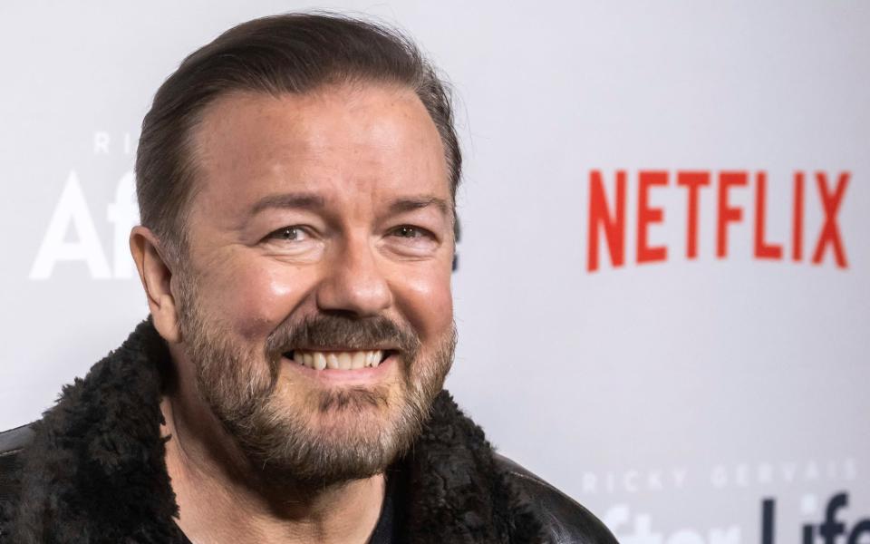 Ricky Gervais' latest Netflix comedy special has been criticised after accusations of 'dangerous anti-trans rants' - Charles Sykes/Invision/AP file