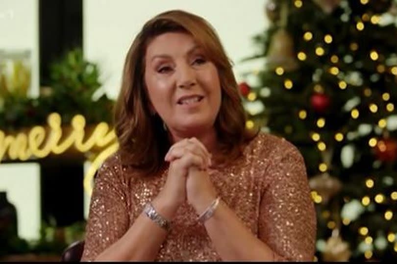 Jane McDonald treated viewers to a little snippet of her new Christmas song in emotional scenes