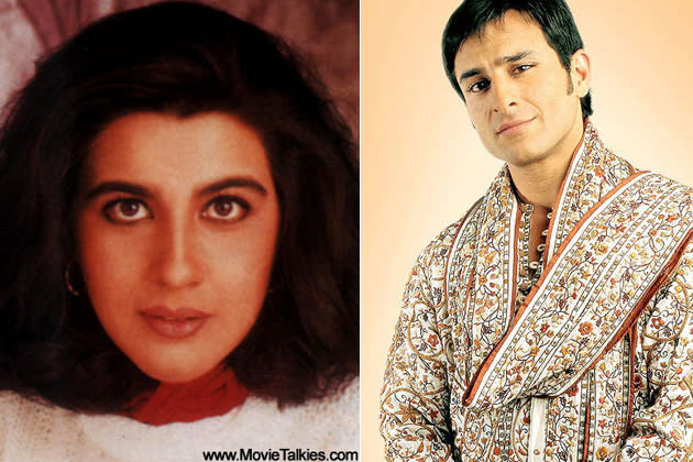 Saif Ali Khan was only 21 when he married 33-year-old actress Amrita Singh in 1991. The couple got separated after 13 years.