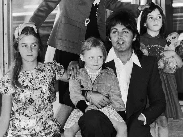 Daily Express/Archive Photos/Getty Paul McCartney with daughters Heather, Stella and Mary in 1975