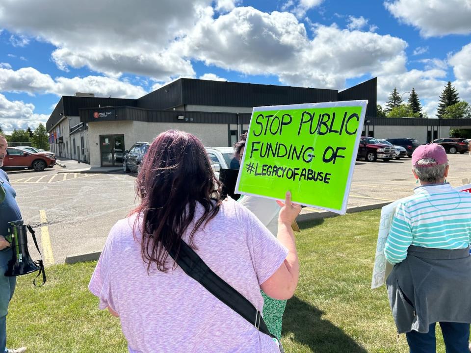 Ahead of this week's trial, former students of the academy held a protest outside of the school over the weekend asking for the "legacy of abuse" to be ended. 