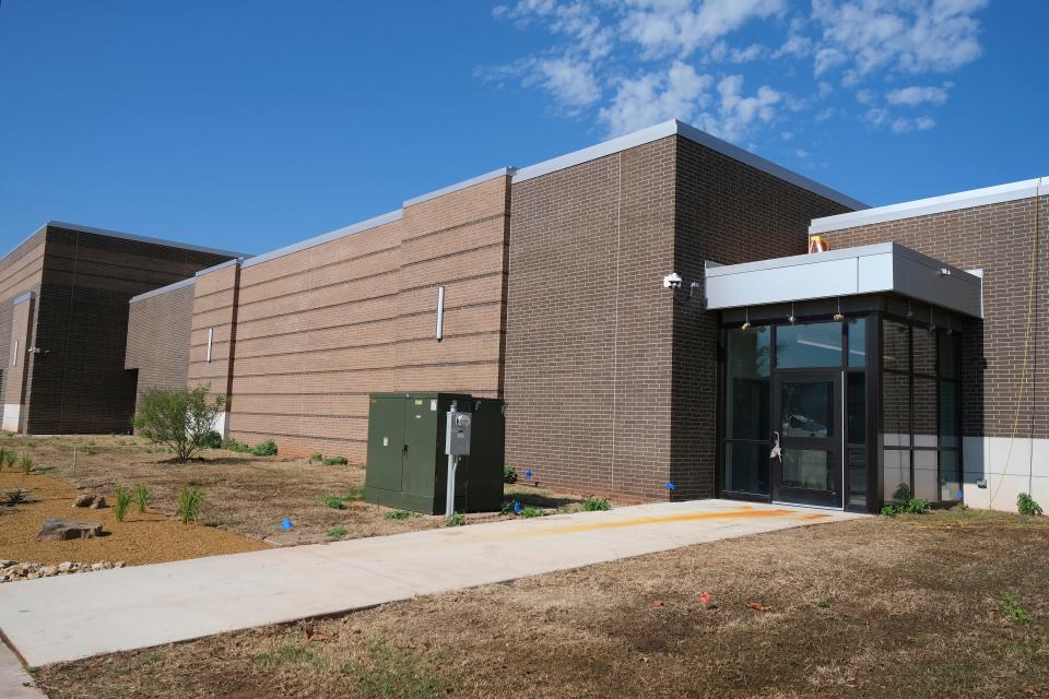 Construction is nearly complete on a building at Metro Technology Centers' south Oklahoma City campus. Oklahoma County will operate a 911 communications center inside.