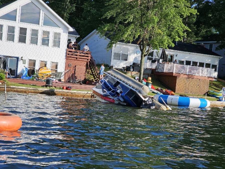 Storm damage in Lake George on July 5, 2024. Courtesy Alexis Weibel