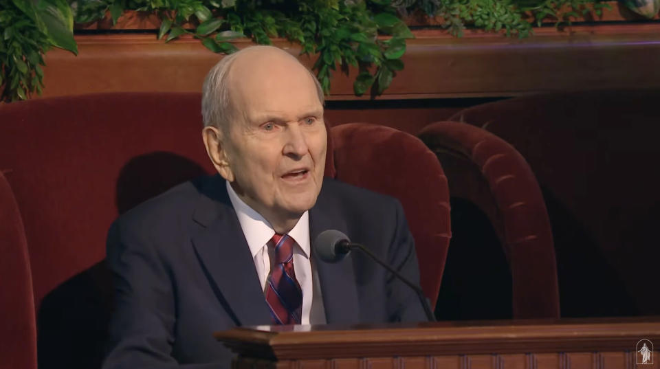 President Russell M. Nelson’s recorded message.