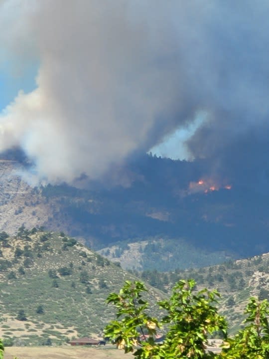 FOX31 viewer Margaret shared photos of the fire west of Loveland.