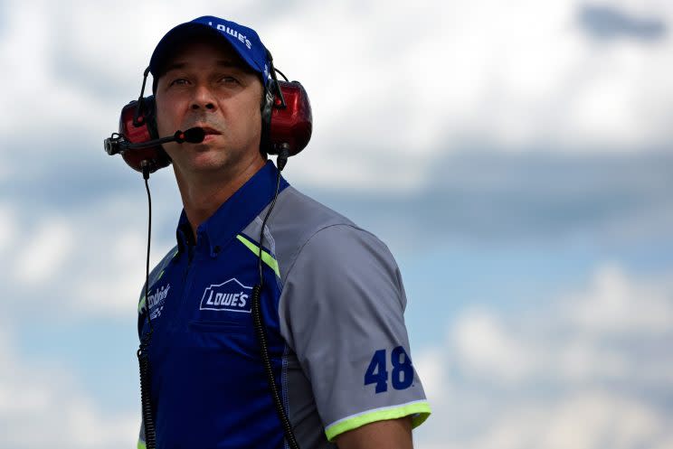 Chad Knaus has been Jimmie Johnson’s crew chief for all seven of his titles. (Getty)