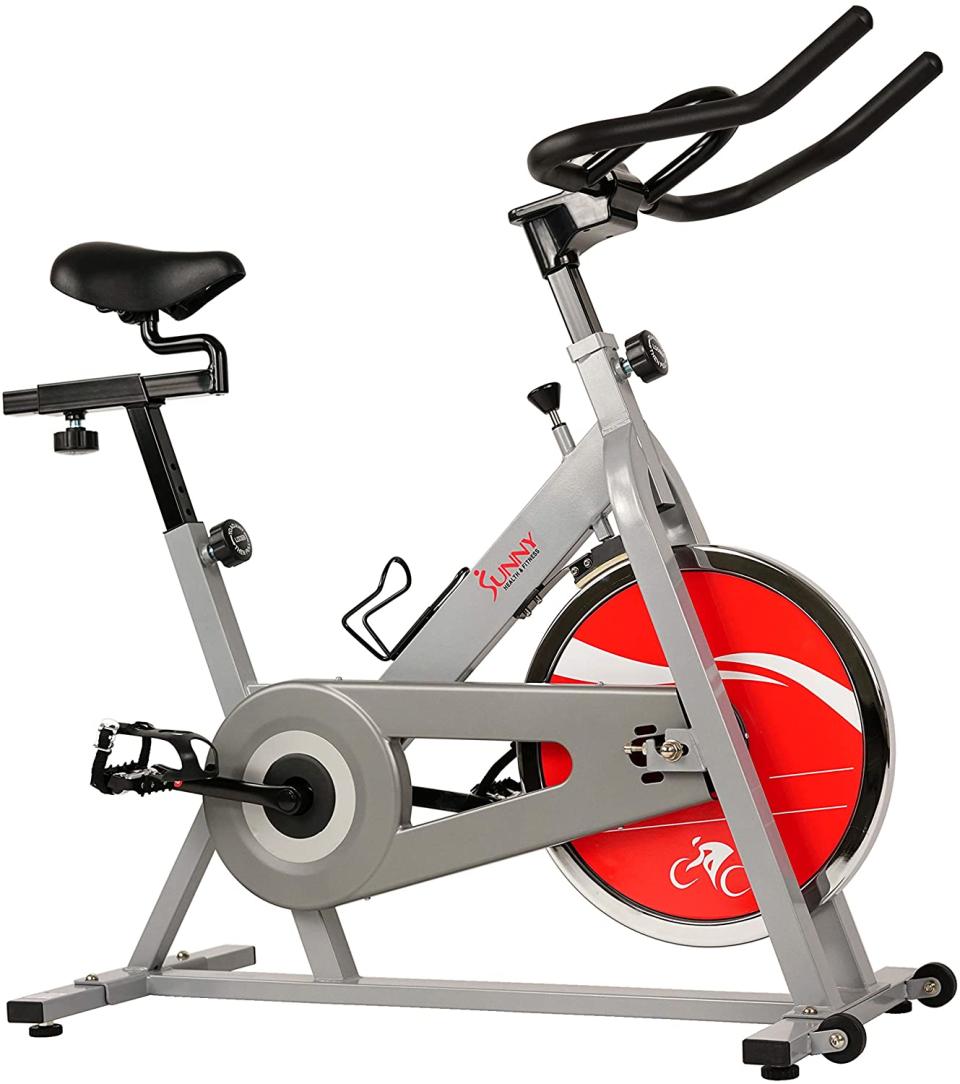 Sunny Health & Fitness Chain Drive Indoor Cycle Bike. Image via Amazon.