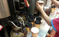 McDonald's launched a stronger brew of coffee to perk customers up. (Yahoo! Photo)