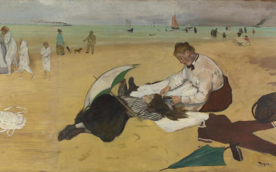 Beach Scene, Edgar Degas, 1869-70 - Alamy