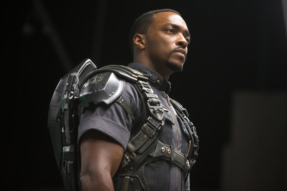 Anthony Mackie, seen here in "Captain America: The Winter Soldier," will reprise his role as Sam Wilson in "The Falcon and The Winter Soldier."