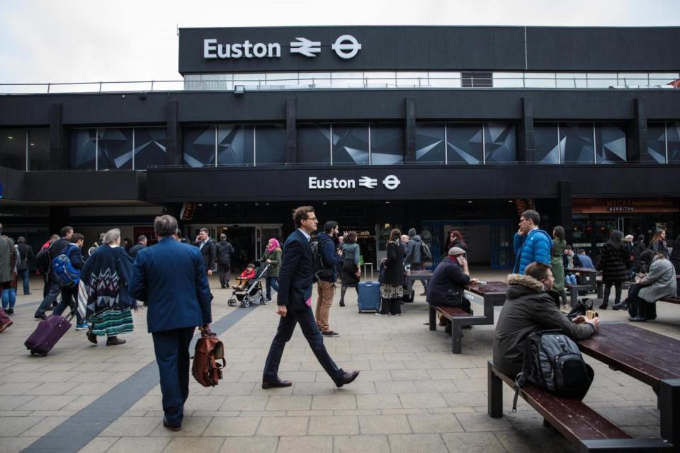 Euston station will be closed on the next three weekends including the bank holiday (Getty Images)