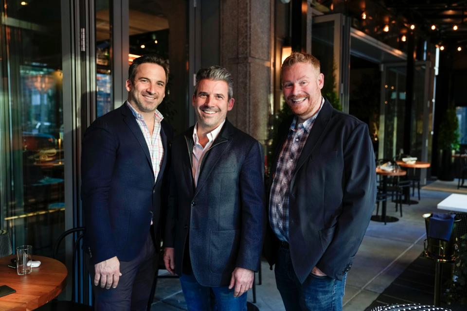 From left, Thunderdome Restaurant Group owners John Lanni, Joe Lanni and Alex Blust.