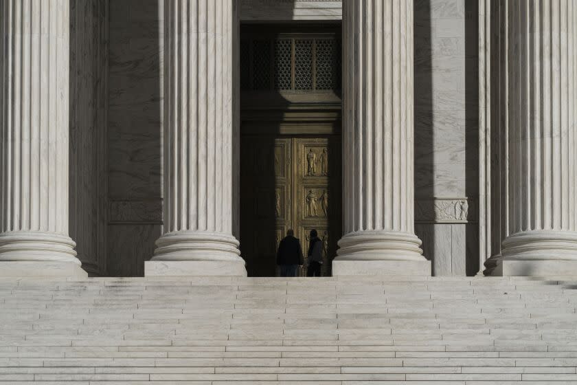 WASHINGTON, DC - FEBRUARY 10: The Supreme Court of the United States building, photographed on Thursday, Feb. 10, 2022 in Washington, DC. (Kent Nishimura / Los Angeles Times)