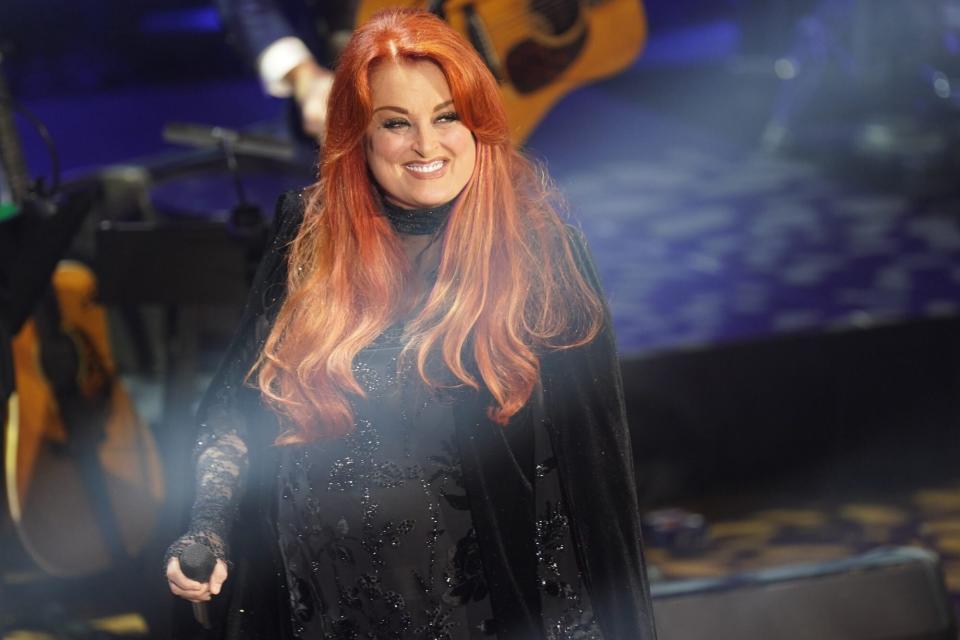 NASHVILLE, TENNESSEE - MAY 15: Wynonna Judd performs onstage during Naomi Judd: 'A River Of Time' Celebration at Ryman Auditorium on May 15, 2022 in Nashville, Tennessee. (Photo by Mickey Bernal/Getty Images)