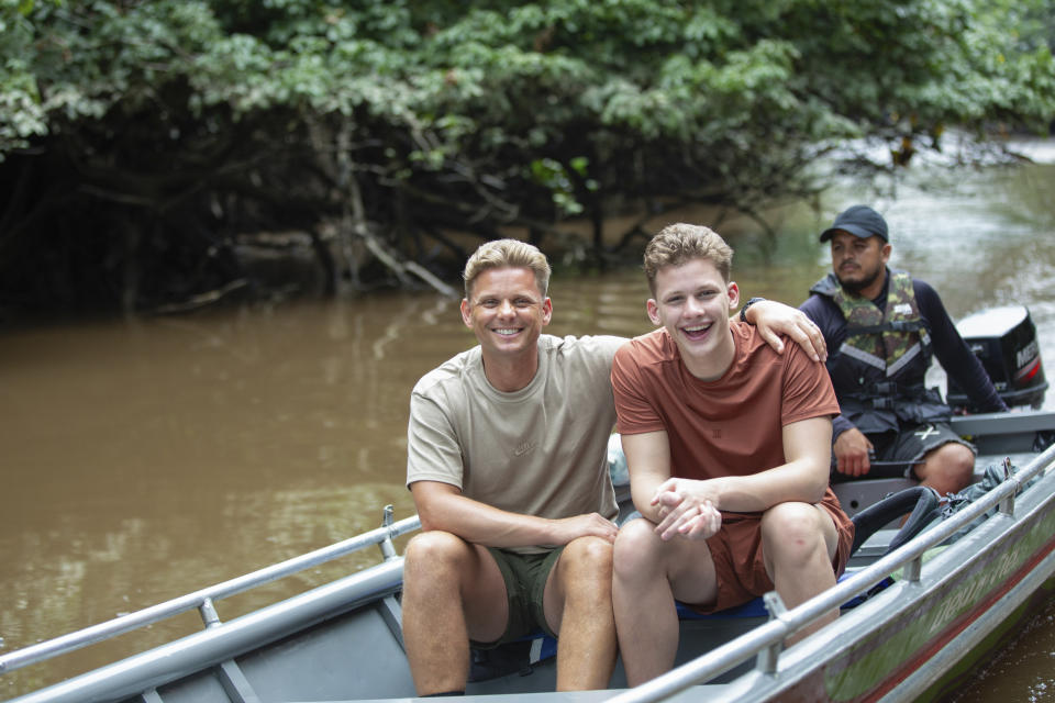 Jeff and Freddie Brazier on Celebrity Race Across The World