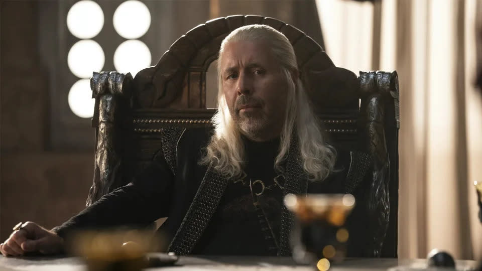 Paddy Considine als König Viserys I. Targaryen in „House of the Dragon“. (Bildnachweis: Sky/HBO)