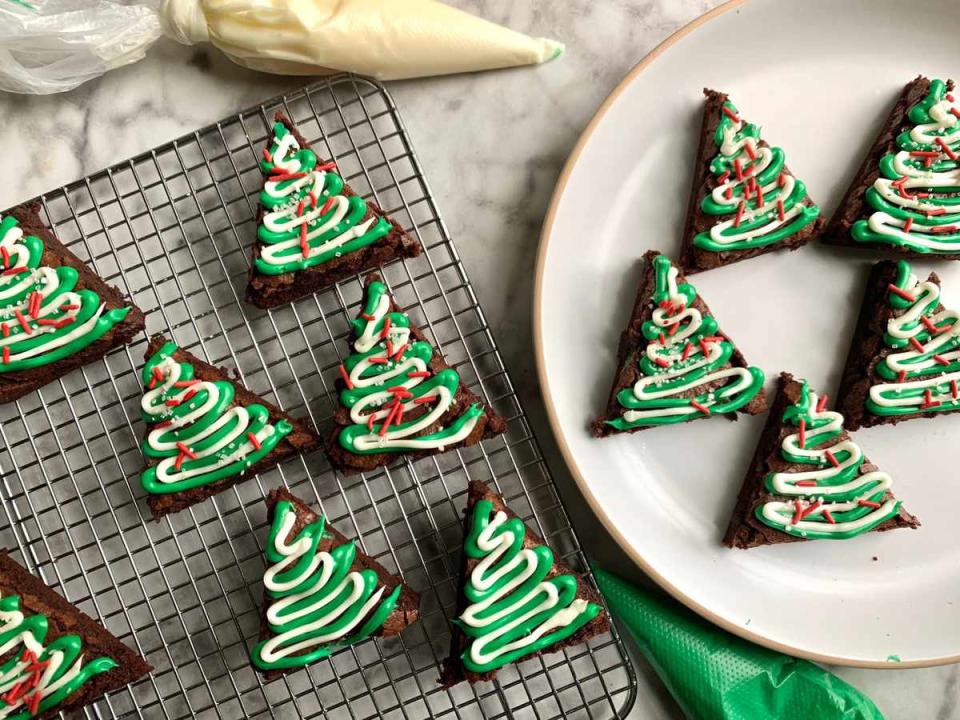 Christmas Tree Brownies