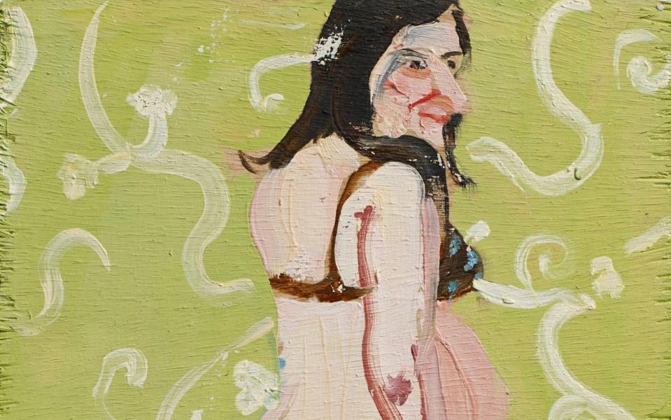 Chantal Joffe, Self-Portrait Pregnant II, detail (2004) - Chantal Joffe