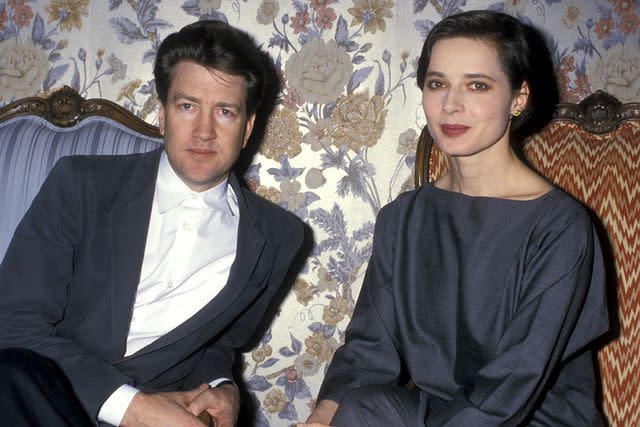 <p>Ron Galella, Ltd./Ron Galella Collection via Getty</p> David Lynch and Isabella Rossellini on Feb. 24, 1988