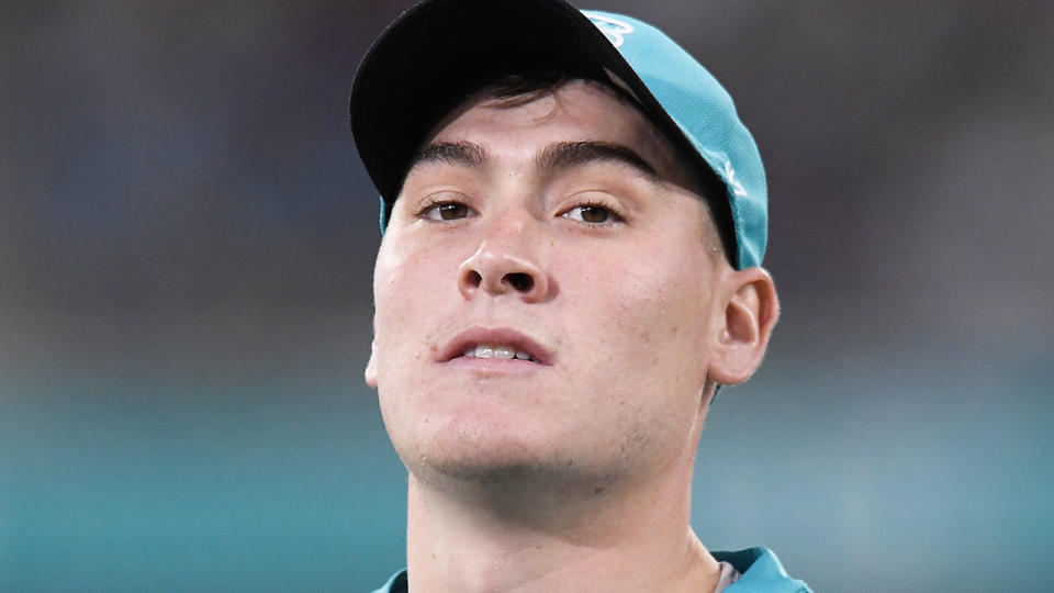 Matthew Renshaw looks on during the Big Bash League. (Photo by Albert Perez/Getty Images)