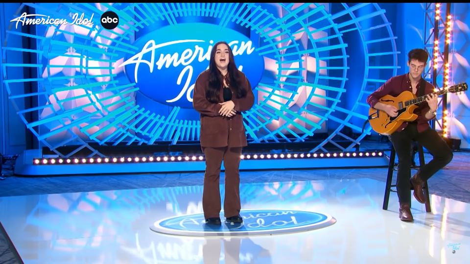 Delaney Wilson and Dalton Neilan, both members of the Somerset Berkley Regional High School class of 2021, perform on American Idol in an episode that aired Sunday, Feb. 27.