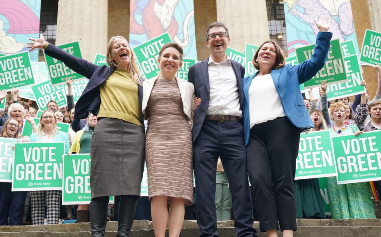 The Green Party launched its election campaign from Bristol