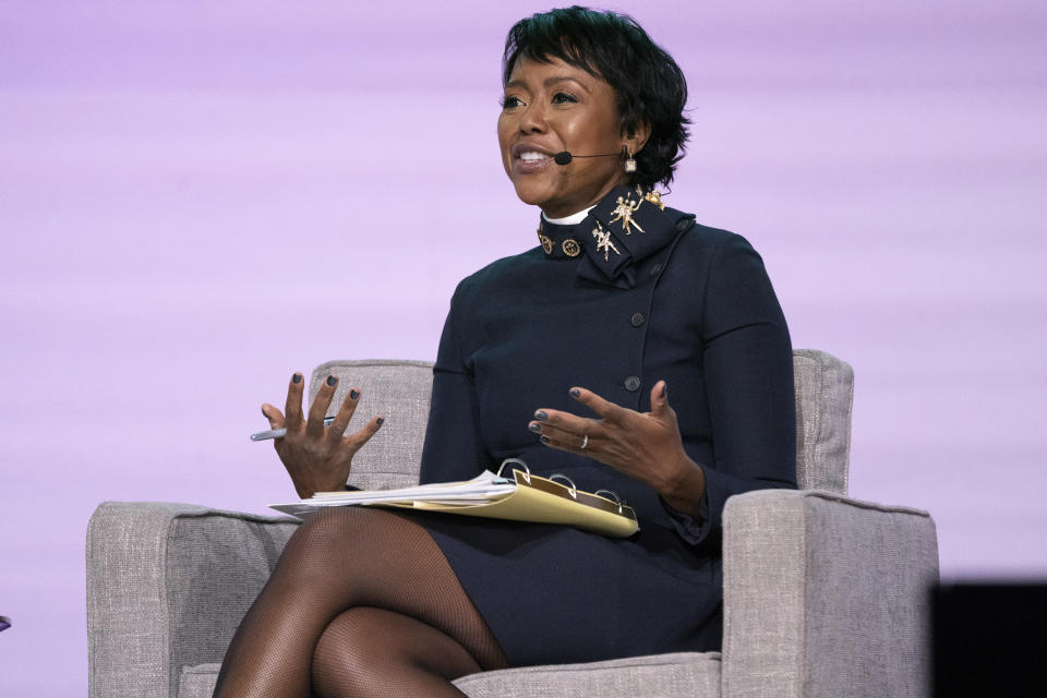 Mellody Hobson seen on day one of Summit LA19 in Downtown Los Angeles on Friday, Nov. 9, 2019, in Los Angeles. (Photo by Amy Harris/Invision/AP)