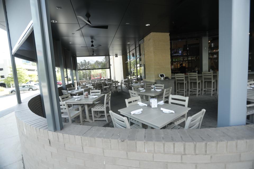 The newly remodeled patio at Babalu at 6450 Poplar Avenue can be seen in East Memphis, Tenn., Tuesday, Sept. 5, 2023.