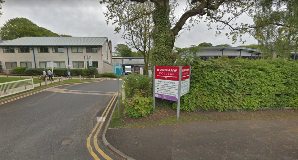 <em>A gang was seen entering Runshaw College armed with weapons (Picture: Google Maps)</em>