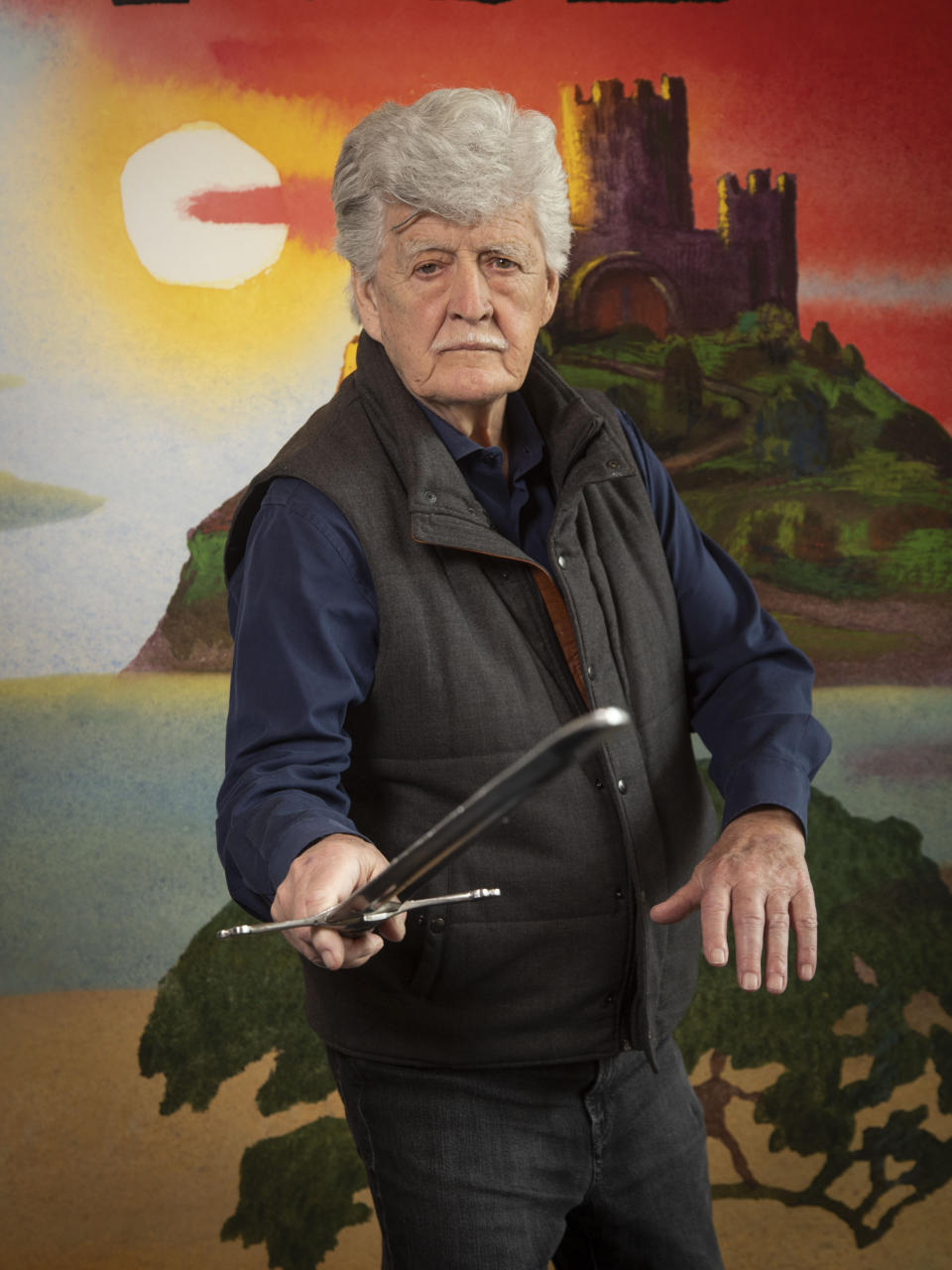 Fight director B.H. Barry poses for a portrait on Thursday, April 6, 2023, in New York. Barry is the choreographer for a sword fight in the new revival of “Camelot” at Lincoln Center Theatre. (Photo by Andry Kropa/Invision/AP)