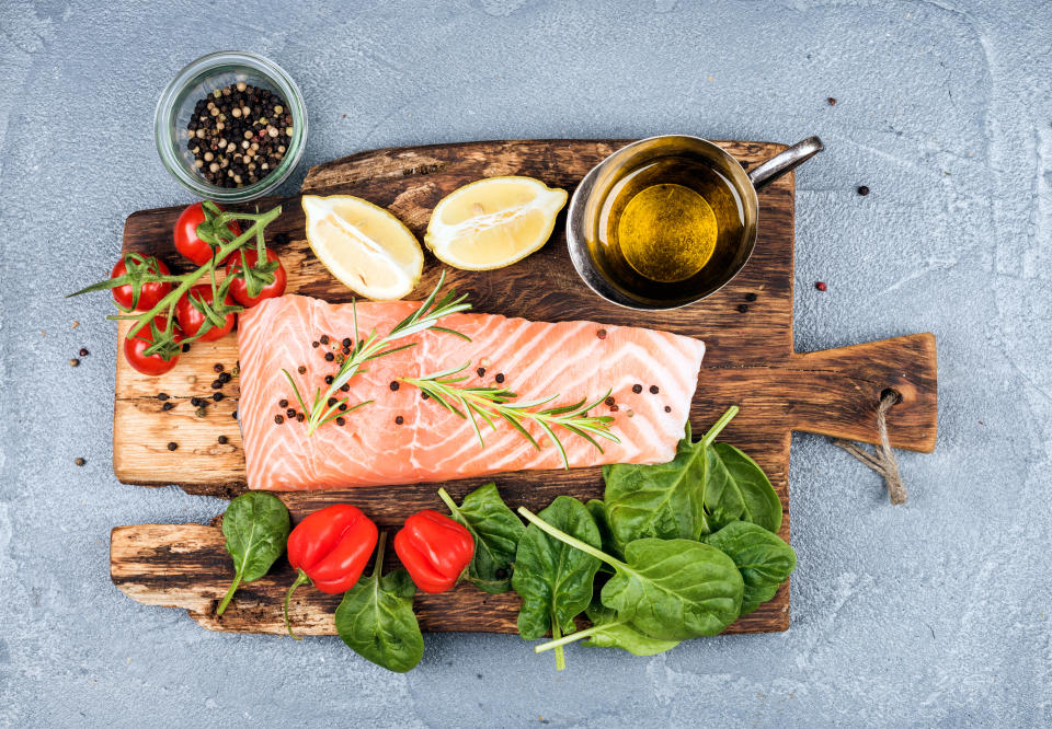 Oily fish can help ease anxiety [Photo: Getty]