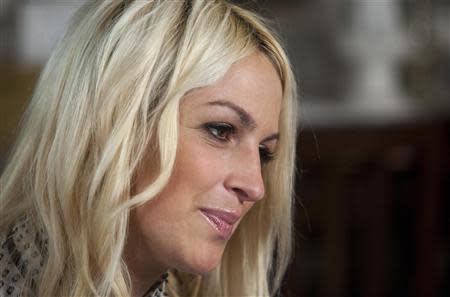 Sandy Hook teacher Kaitlin Roig-DeBellis is pictured during an interview in her home in Greenwich, Connecticut December 4, 2013. REUTERS/Michelle McLoughlin