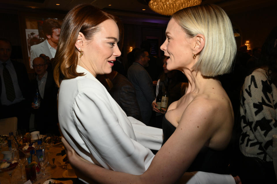 Emma Stone and Carey Mulligan at the AFI Awards 2023