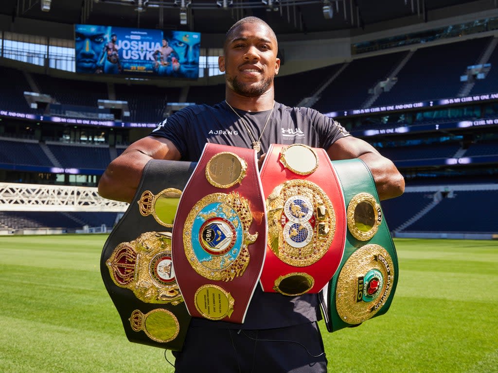 Anthony Joshua defends his titles this weekend  (Mark Robinson Matchroom Boxing)