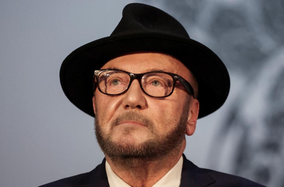 George Galloway declared his by-election win was ‘for Gaza’ in a challenge to Labour leader Sir Keir Starmer (REUTERS)