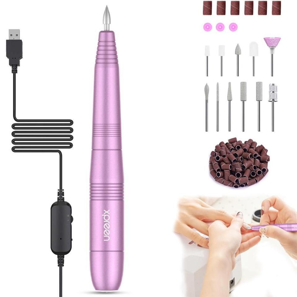 8) Portable Electric Acrylic Nail Drill File Buffer Machine Kit