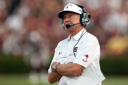 Steve Spurrier's Gamecocks struggled to keep pace with the Aggies on Thursday. (USA Today)