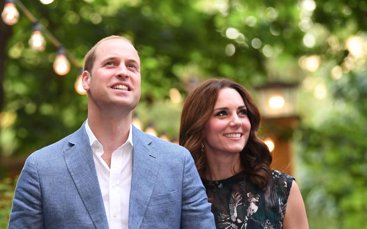 The Duke and Duchess of Cambridge arrive for a reception at 'Claerchens Ballhaus' dance hall in Berlin - DPA