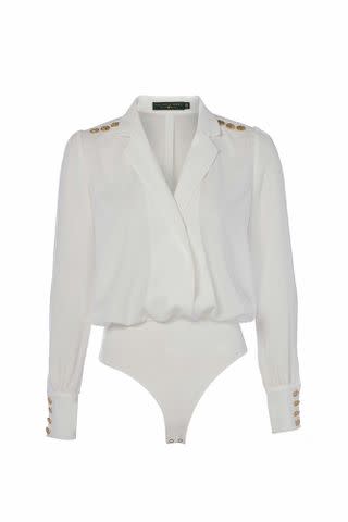 <p>Holland Cooper</p> Holland Cooper bodysuit as worn by Kate Middleton