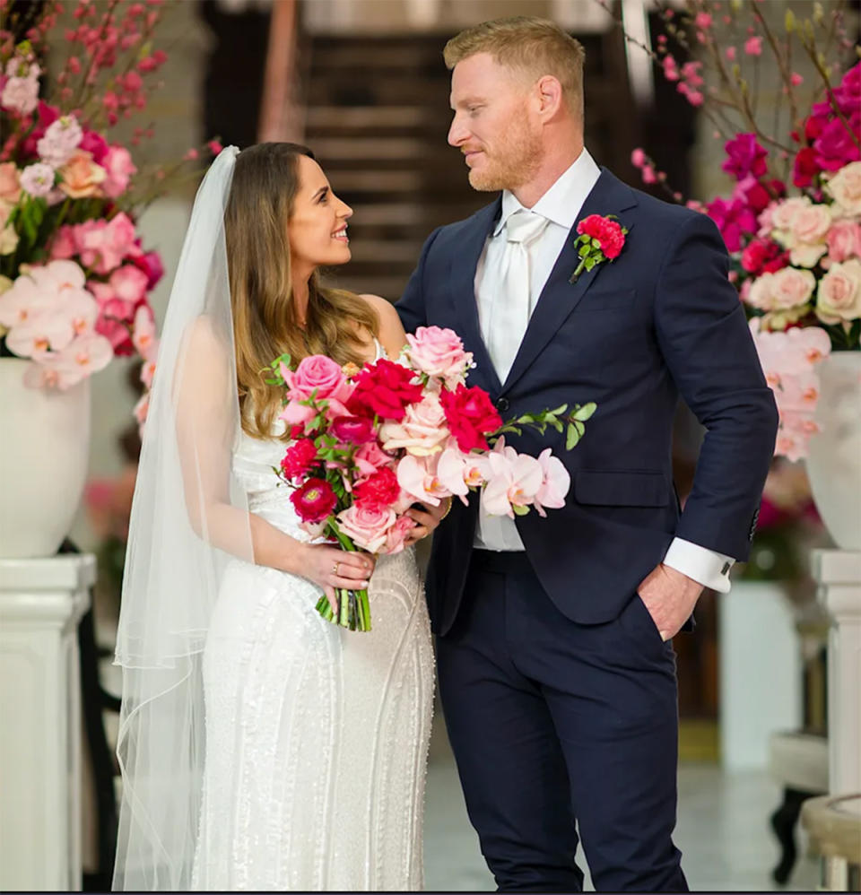 MAFS 2022 Andrew and Holly on their wedding day