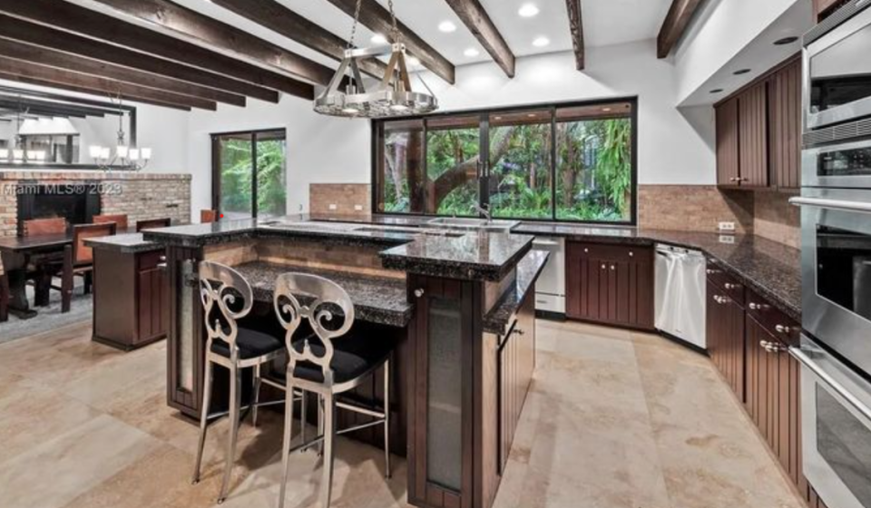 Kitchen at Matt Drudge’s Miami home/Realtor.com