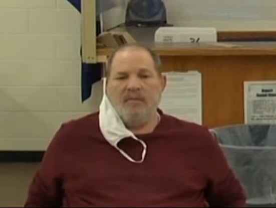 Harvey Weinstein attends a hearing about his extradition to California in Erie County Court on 15 June 2021 (Erie County Court)