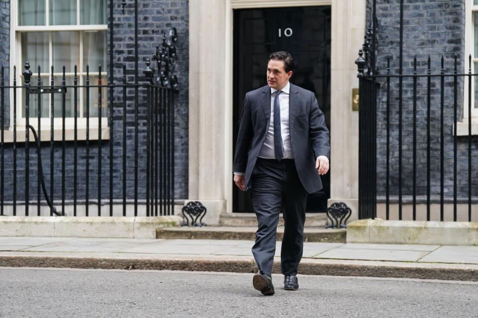 Johnny Mercer was the veterans’ affairs minister (James Manning/PA) (PA Wire)