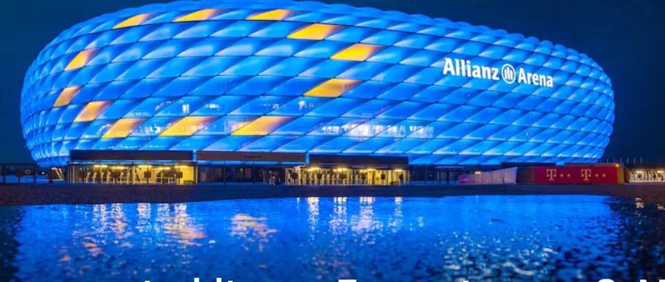 Farben von 1860 und BVB? Darum leuchtet Allianz Arena blau und gelb