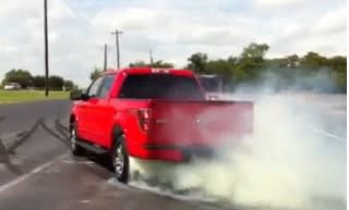 2011 Ford F-150 EcoBoost burnout