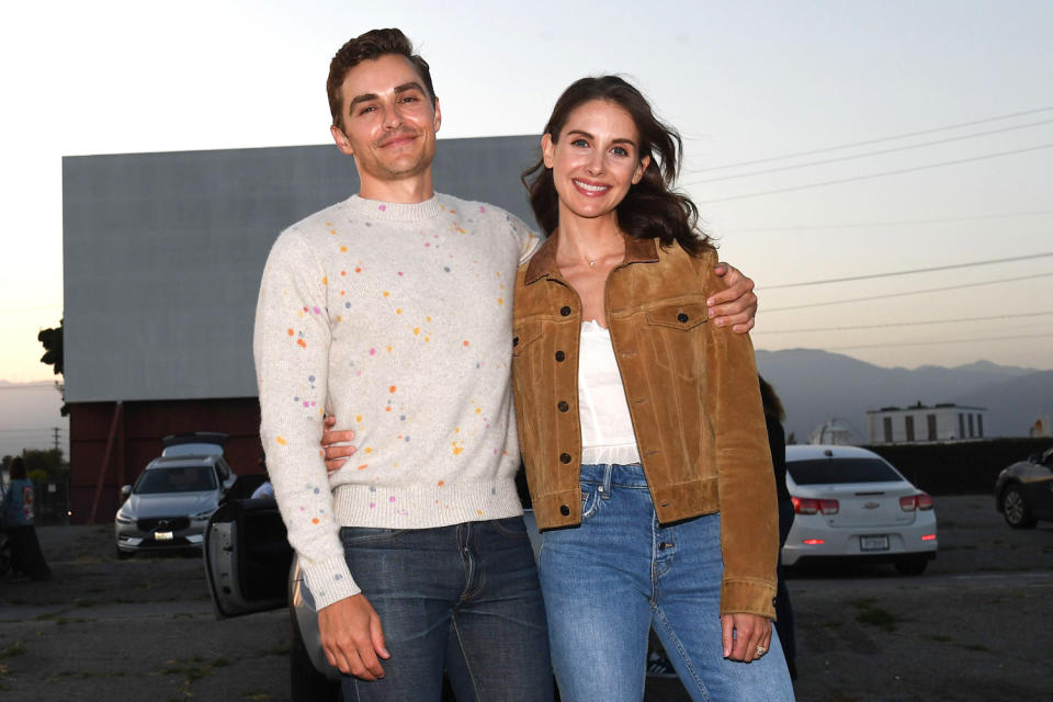 <p>Dave Franco and Alison Brie get cozy at the ArcLight Cinemas Pop-up Drive-in Experience in L.A. on Thursday night, where moviegoers got an advanced screening of <em>The Rental, </em>which Franco directed and in which Brie stars. </p>