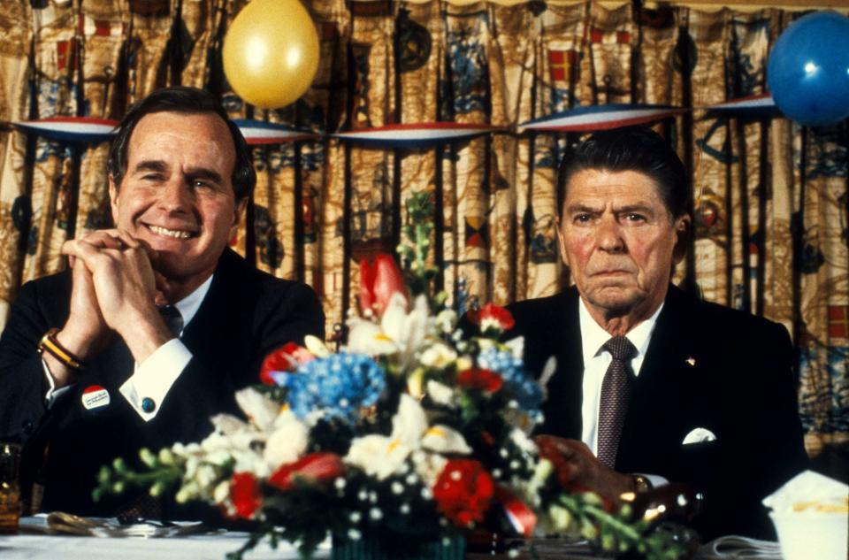 Reagan and Bush 