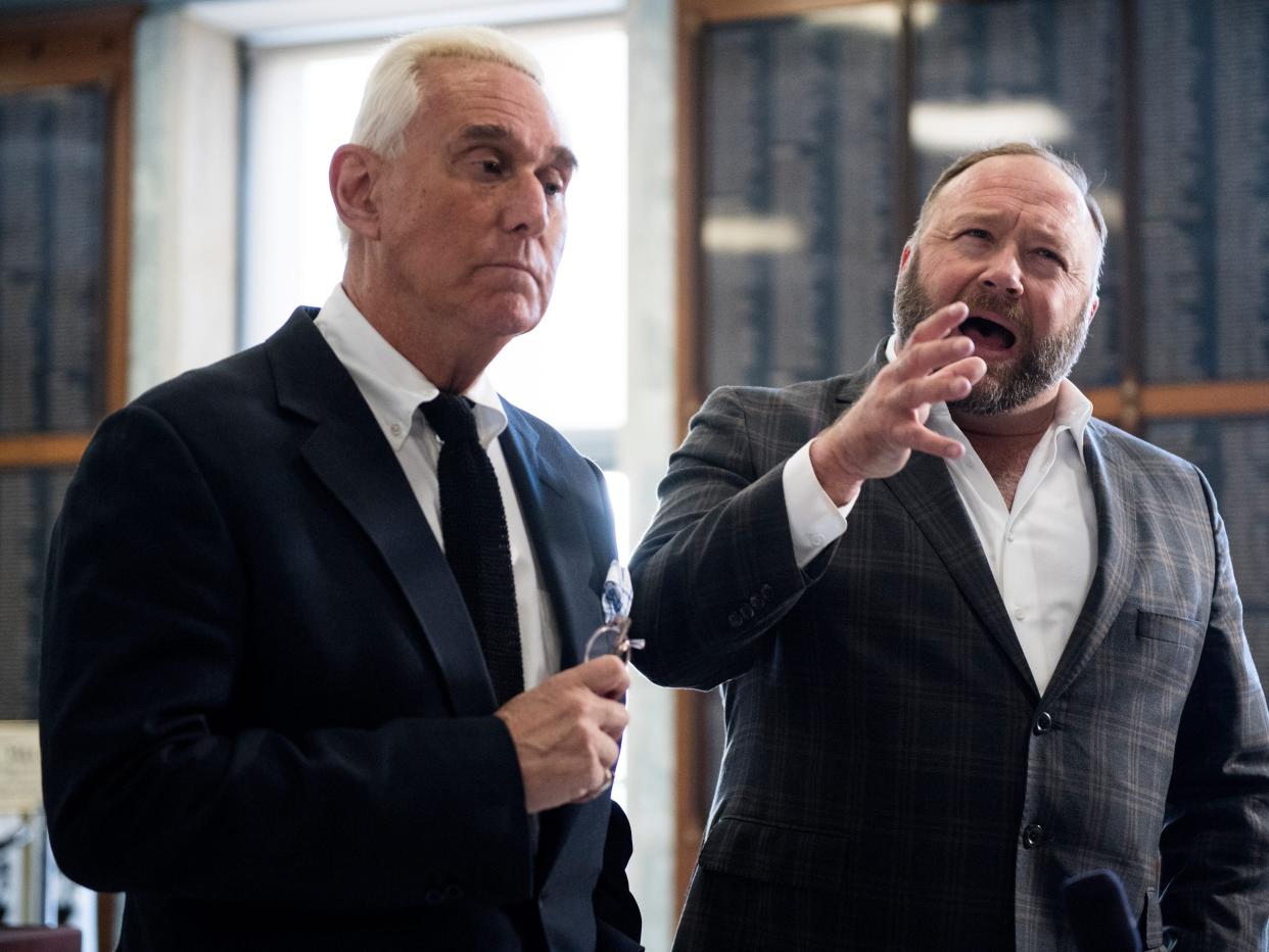 Alex Jones and Roger Stone