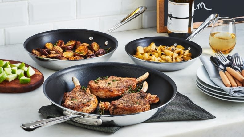 The All-Clad 10-inch nonstick pan was the quickest to warm up and provided the most even heating of all the nonstick pans we tested.
