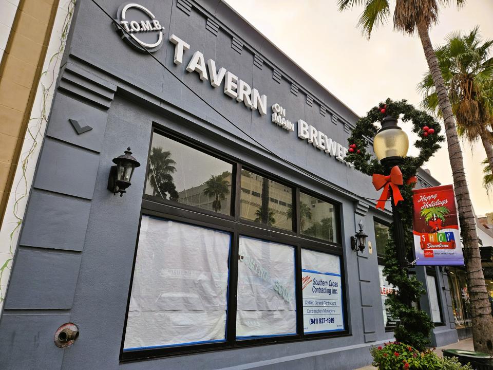 Banditos Tacos & Tequila announced in April 2023 plans to open at 1468 Main St. in downtown Sarasota. It's where the restaurant, brewery and rooftop bar Tavern on Main Brewery (or T.O.M.B.) was supposed to open. Photographed Jan. 6, 2024.